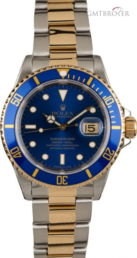Rolex Submariner 16613 Blue Dial and Bezel Two Tone 16613 854153