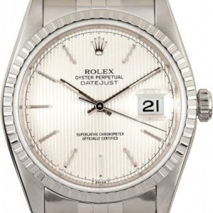 Rolex Datejust 16220 Silver Tapestry Tapestry 733125