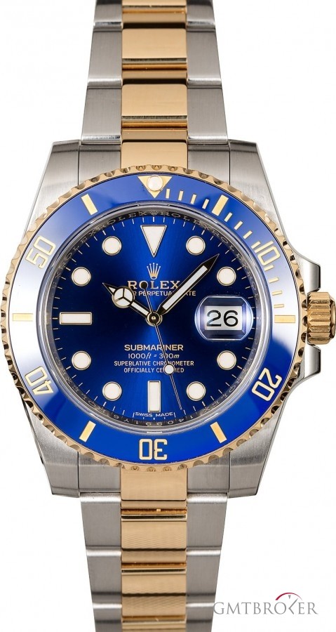 Rolex Used  Submariner 116613 Sunburst Blue Dial Dial 834751
