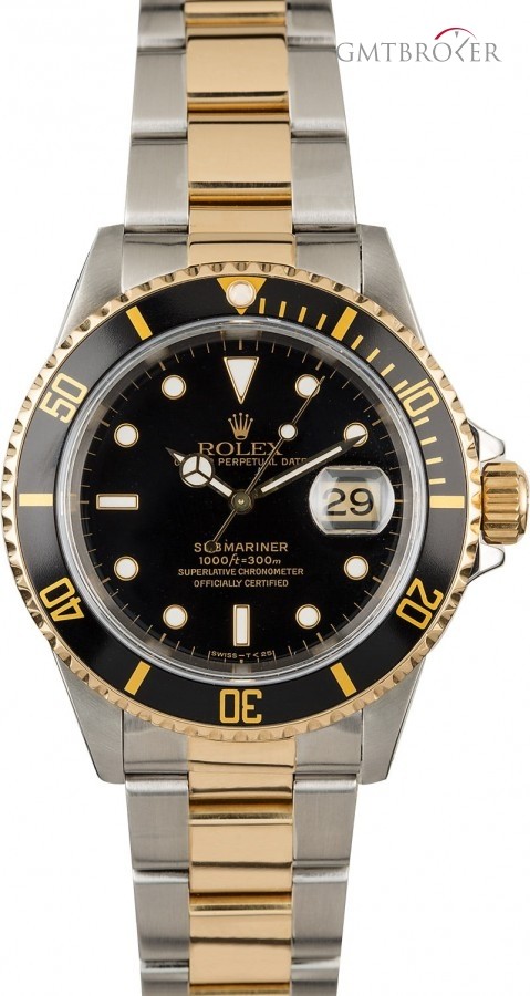 Rolex PreOwned  Submariner 16613 Two Tone Diving Watch 16613 843391