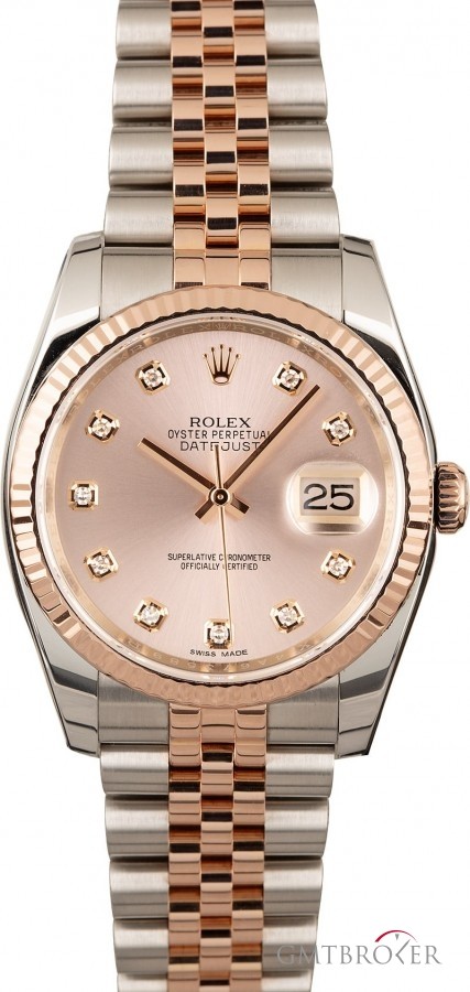 Rolex Diamond Datejust 116231 Two Tone Everose Jubilee Jubilee 840046