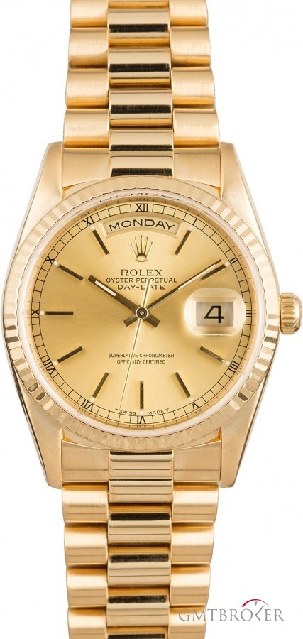 Rolex Mens  President 18238 Day-Date Champagne Dial 18238 850745
