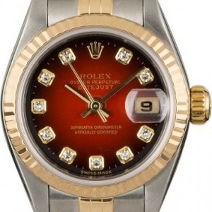 Rolex Datejust 79173 Red Vignette Diamond Dial Dial 845035