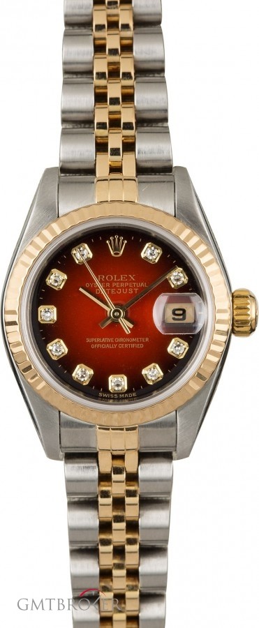 Rolex Datejust 79173 Red Vignette Diamond Dial Dial 845035