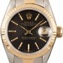 Rolex Ladies Datejust 69173 Black Tapestry Dial