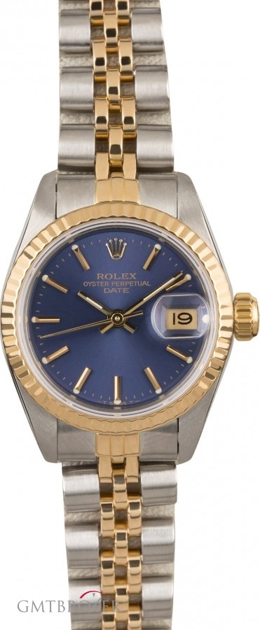 Rolex Lady Datejust 69173 Two Tone Jubilee Band with Blu 69173 777758