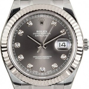 Rolex Datejust 116334 Slate Dial with Diamonds 116334 824522