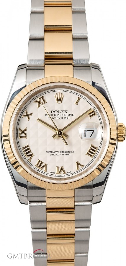 Rolex Datejust 116233 Ivory Pyramid Dial Dial 744023