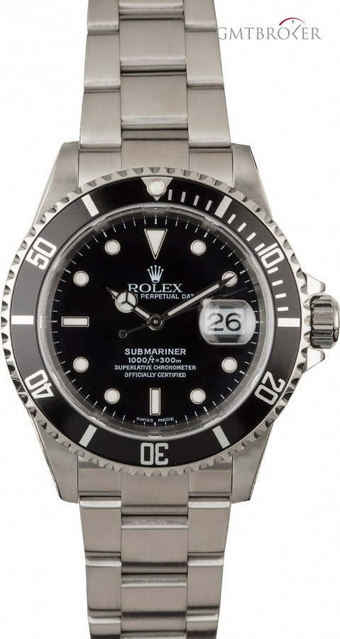 Rolex PreOwned  Submariner Ref 16610 Black Dial Dial 849800