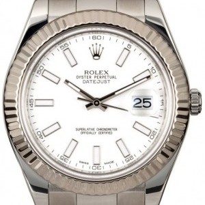 Rolex Datejust II Ref 116334 White Luminous Dial 116334 785651