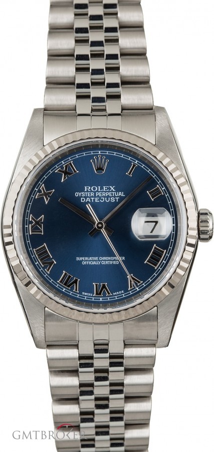 Rolex PreOwned  Datejust 16234 Blue Dial 16234 844153