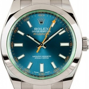 Rolex Green Milgauss 116400GV Blue Dial Dial 735643