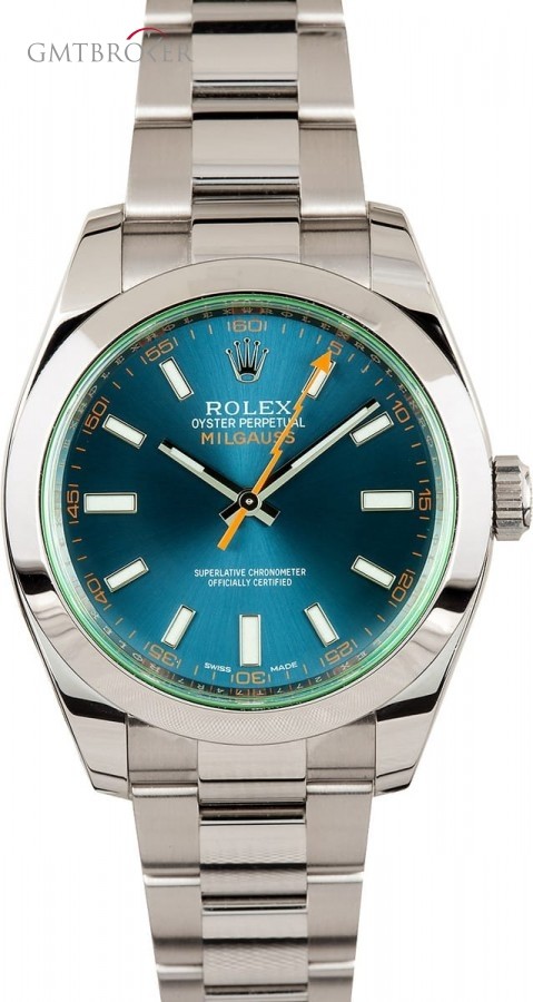 Rolex Green Milgauss 116400GV Blue Dial Dial 735643