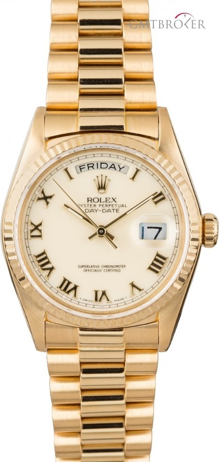 Rolex President 18038 Ivory Roman Dial 18038 843124