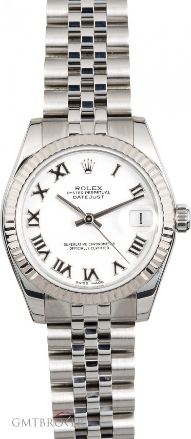 Rolex PreOwned  Datejust 178274 White Roman Dial 178274 851897