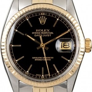 Rolex Used  Datejust 16013 Black Dial 16013 817637