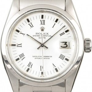 Rolex PreOwned  Date 1500 White Dial Dial 829376