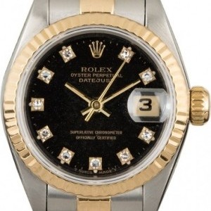 Rolex Datejust 69173 Black Diamond Dial Dial 838225