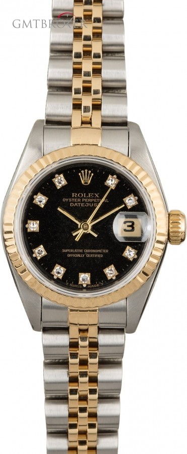 Rolex Datejust 69173 Black Diamond Dial Dial 838225