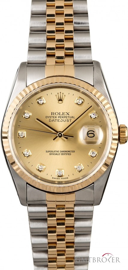 Rolex Datejust 16233 Diamond Hour Markers Markers 821600