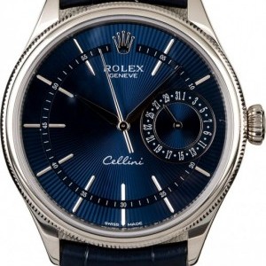 Rolex Cellini 50519 Blue Guilloche Dial Dial 817343