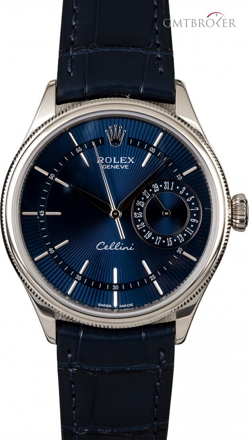Rolex Cellini 50519 Blue Guilloche Dial Dial 817343