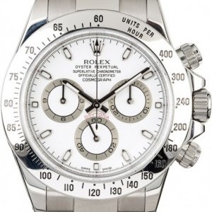 Rolex Daytona 116520 White Dial Steel Cosmograph 116520 824702