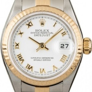Rolex Used  Datejust 79173 White Roman Dial Dial 838222
