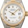 Rolex Used  Datejust 79173 White Roman Dial