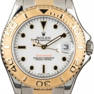 Rolex PreOwned  Mid-Size Yacht-Master 168623 White Dial 168623 839677