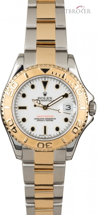 Rolex PreOwned  Mid-Size Yacht-Master 168623 White Dial 168623 839677