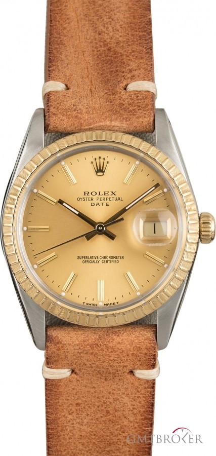 Rolex Used  Date 15053 Champagne Dial Dial 854036