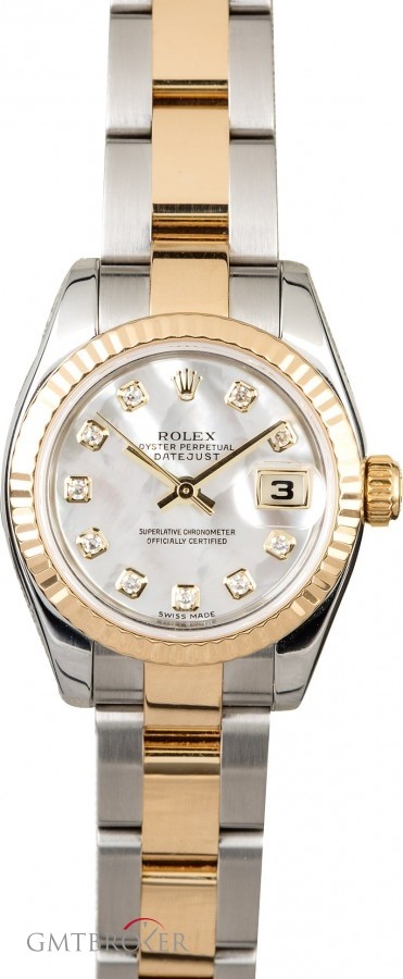 Rolex Ladies  Datejust 179173 MOP Diamond Dial 179173 821072