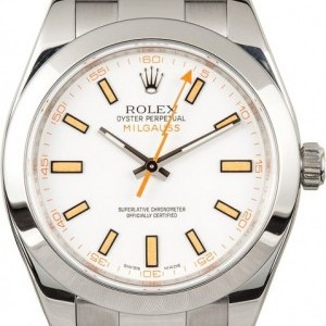 Rolex Milgauss 116400 White Dial Steel Oyster Oyster 802533