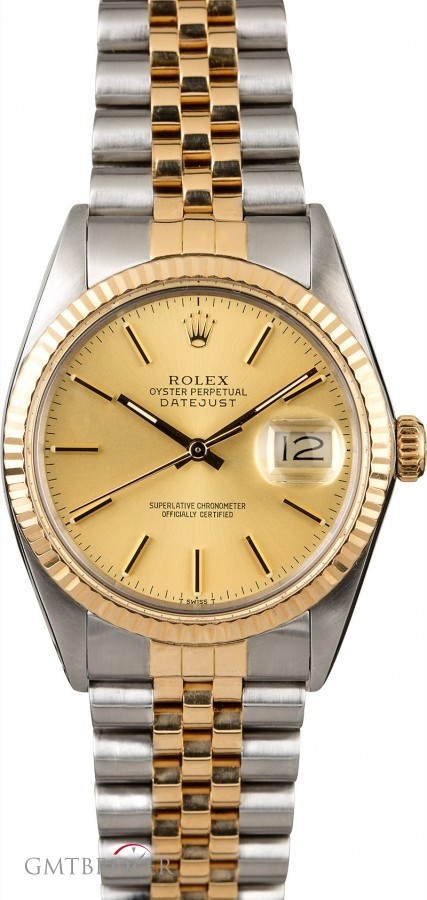 Rolex Certified Mens  Datejust 16013 Two Tone Jubilee 16013 815006