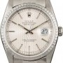 Rolex Used  Datejust 16220 Silver Tapestry Dial