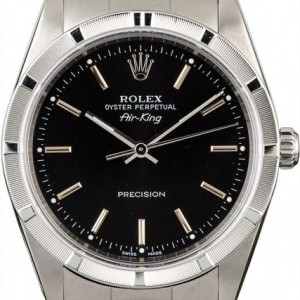 Rolex Steel  Air-King 14010M Black Dial 14010M 814931