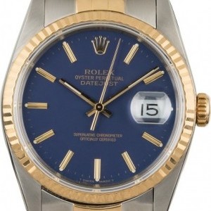 Rolex Used  Datejust 16233 Blue Index Dial Dial 848114