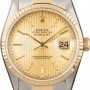 Rolex PreOwned  Datejust 16233 Champagne Tapestry Dial