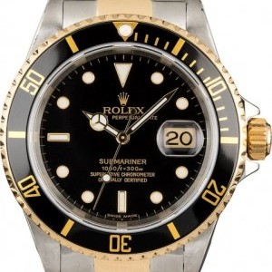 Rolex Pre-Owned  Submariner 16613 Black Dial 16613 836002