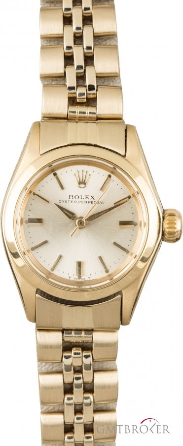 Rolex Used  Oyster Perpetual 6618 Yellow Gold Honeycomb Band 851969