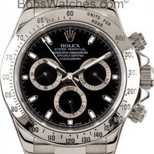 Rolex Mens Stainless Steel  Daytona Black 116520 234659