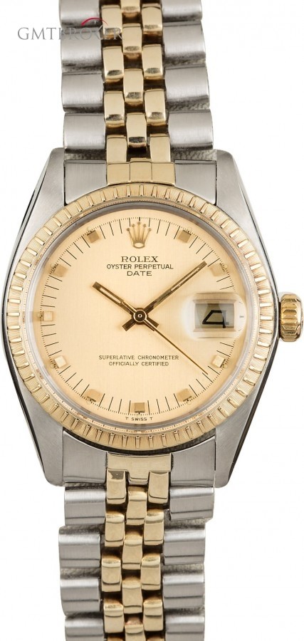 Rolex Used  Date 1505 Champagne Dial Dial 853229