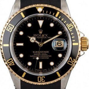 Rolex Submariner 16613 with Rubber Strap 16613 824678