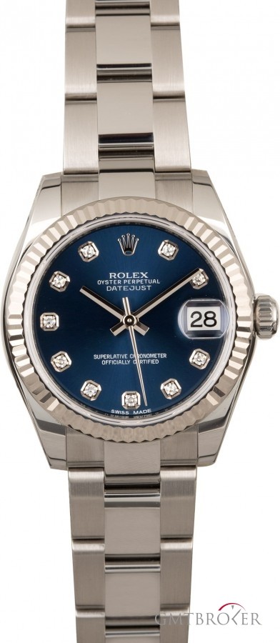 Rolex Datejust 178274 Blue Diamond Dial Dial 827963
