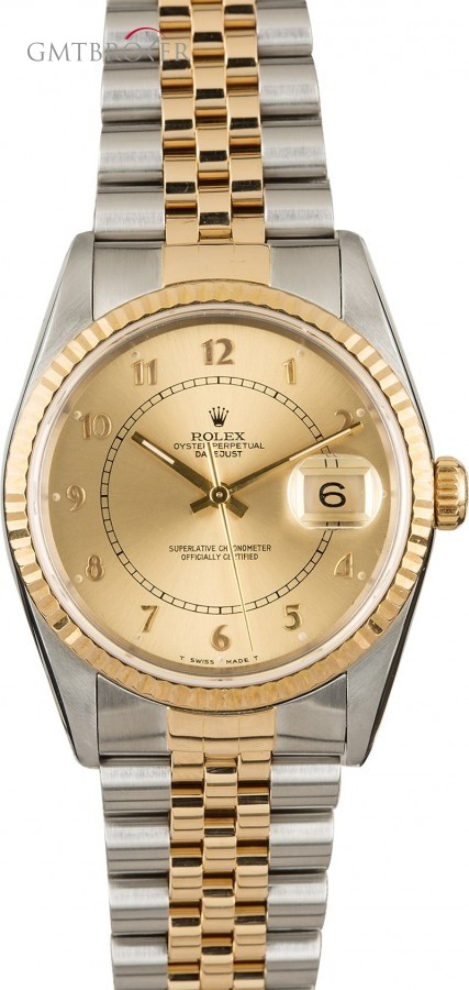 Rolex Datejust 16233 Champagne Arabic Dial Dial 846157