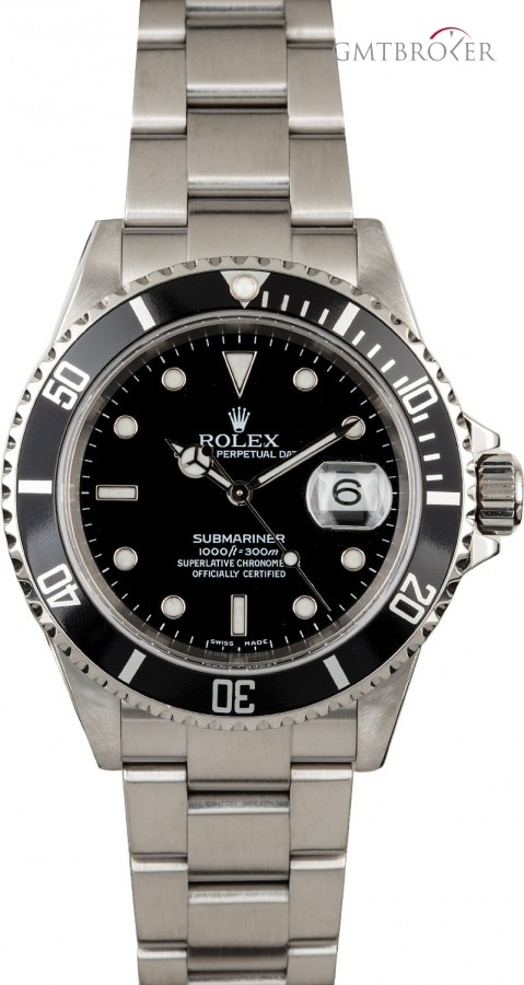 Rolex Certified  Submariner 16610 Oyster Perpetual Perpetual 829922