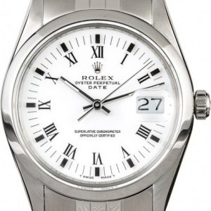 Rolex Mens  Date 15000 White Dial Dial 812102