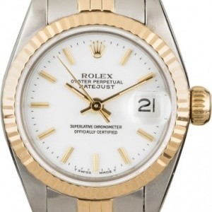 Rolex PreOwned  Datejust 69173 White Index Dial Dial 842583