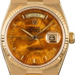 Rolex OysterQuartz Day-Date 19018 Exotic Wood Dial Dial 829037